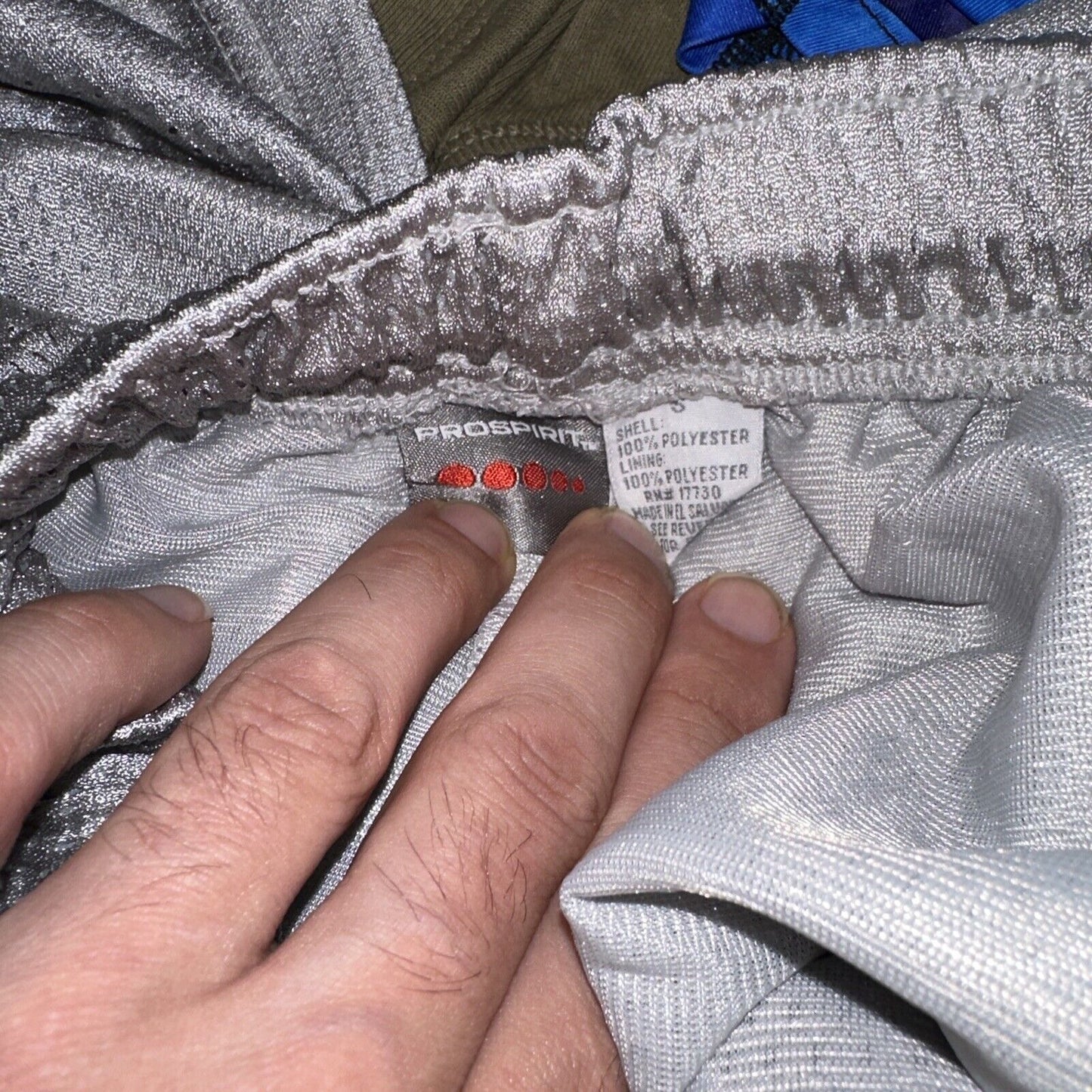Men’s Pro Spirit Small Silver Athletic Shorts