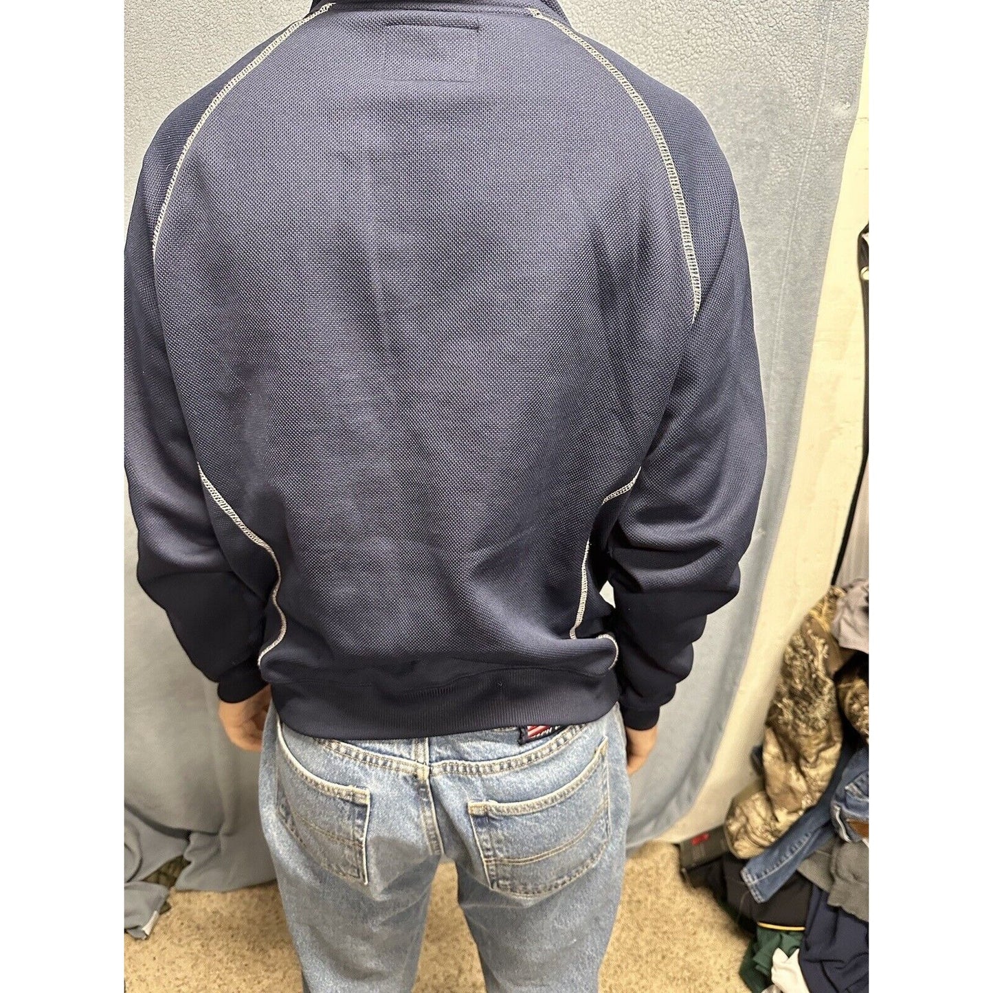 Men’s Dark Blue J America Polyester US Air Force Medium Full Zip Jacket USAF