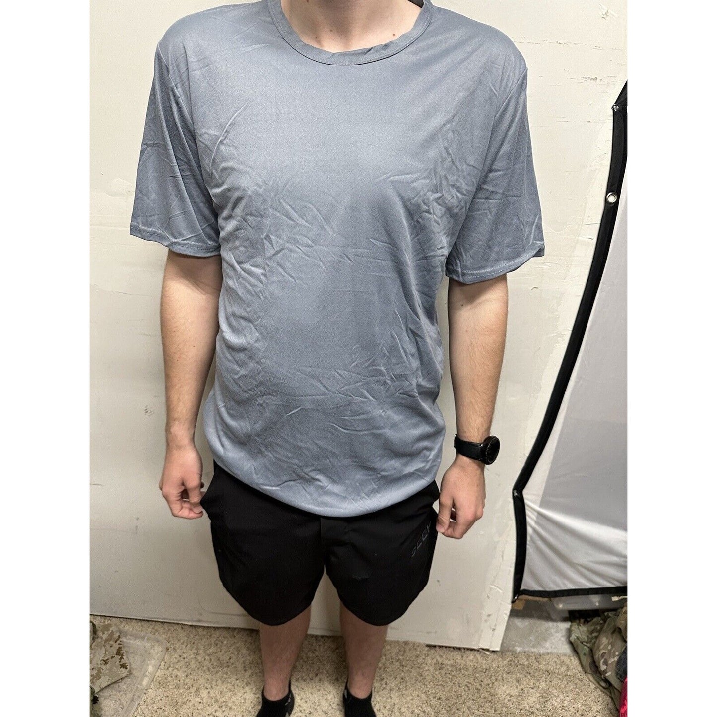 Men’s TKO Large Gray Short Sleeve Tshirt polyester