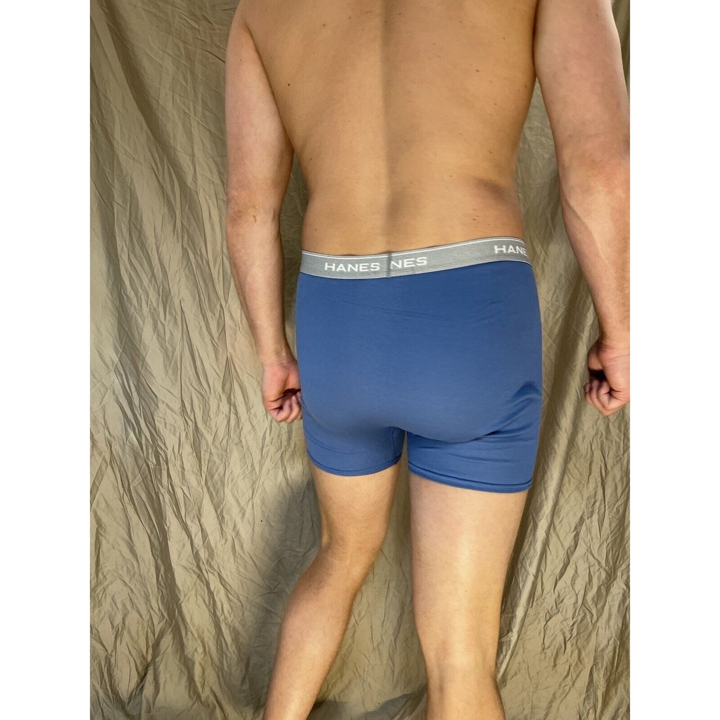 men's medium hanes Medium blue boxer brief