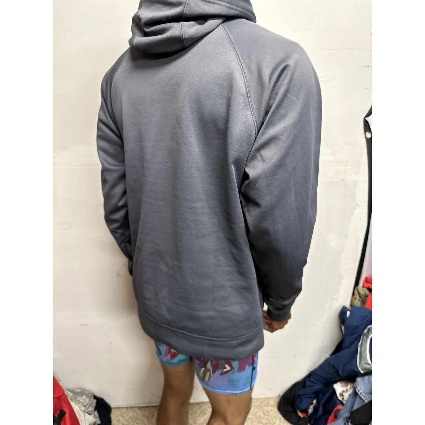 Men’s Panther Softball Gray Hoodie Pullover Large