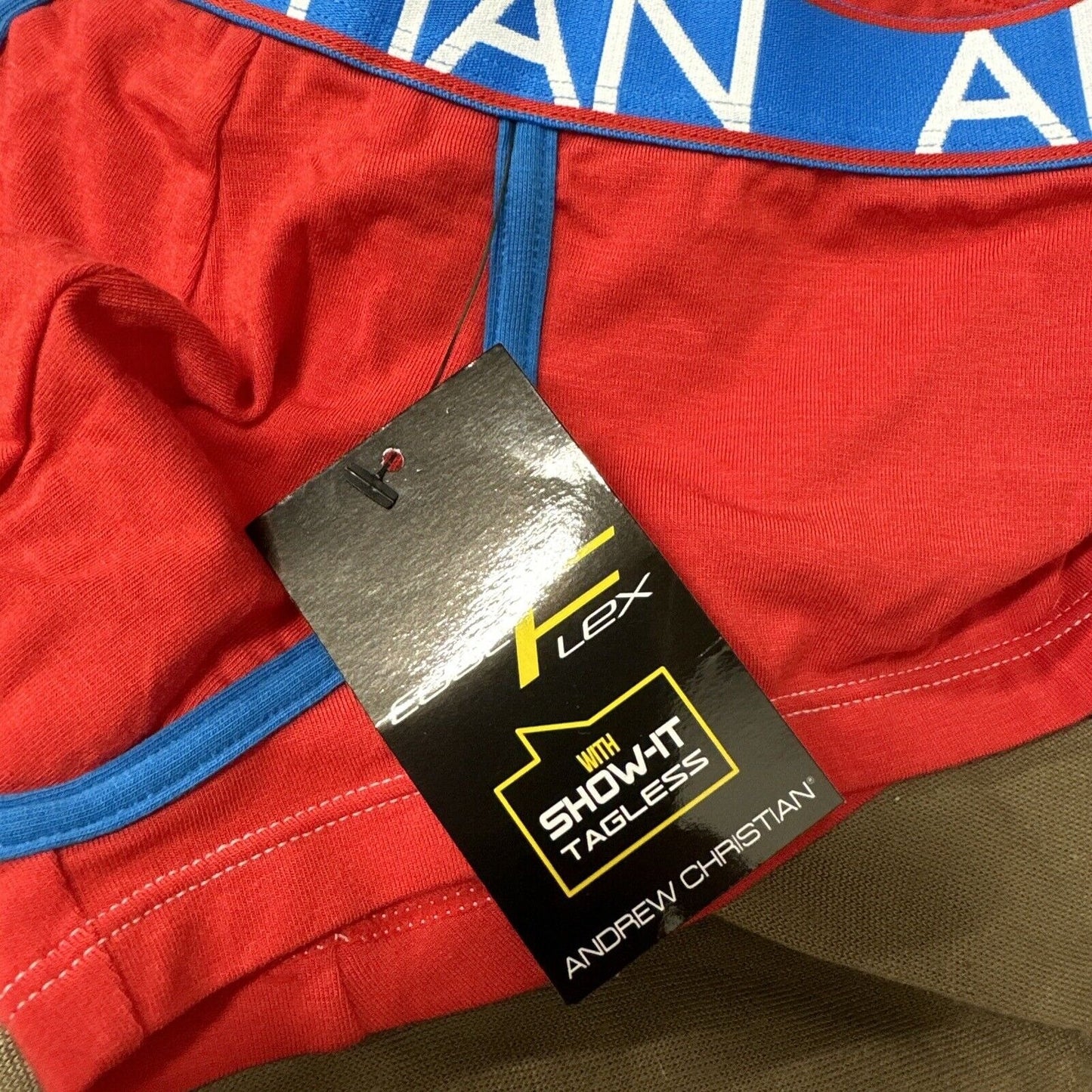 Andrew Christian Small Red Cool Flex Briefs
