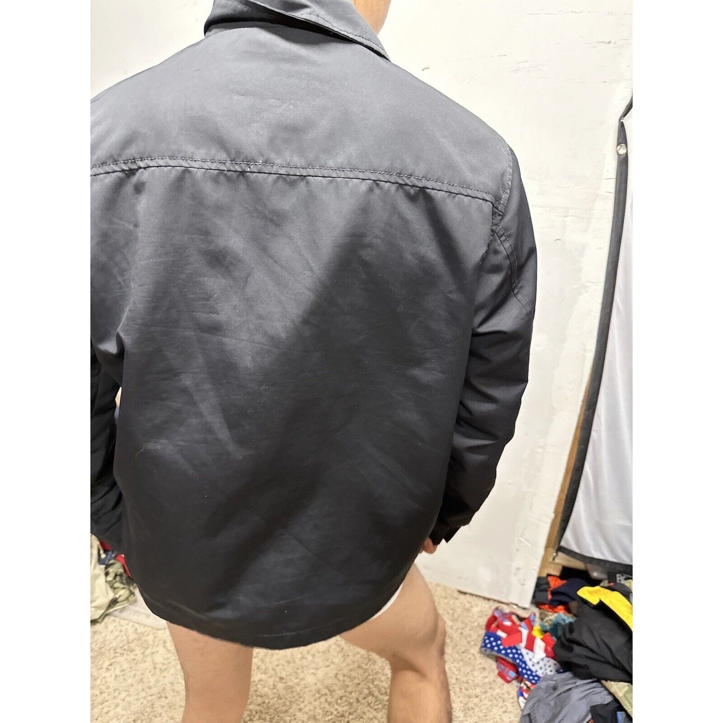 Men’s Black Old Navy Medium Full Zip Windbreaker Jacket