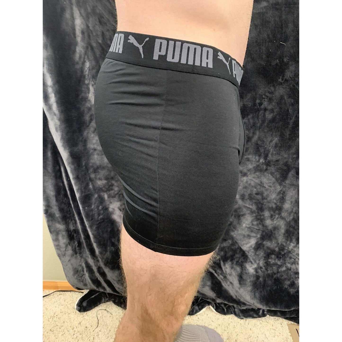 Puma Men’s Black Compression Shorts Extra Large XL 10% Spandex