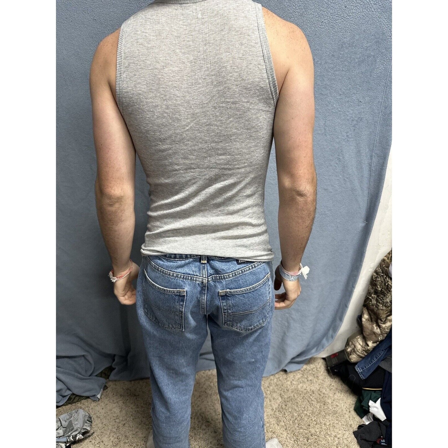 Men’s Gray Spyder Medium Gray Muscle Shirt Tank