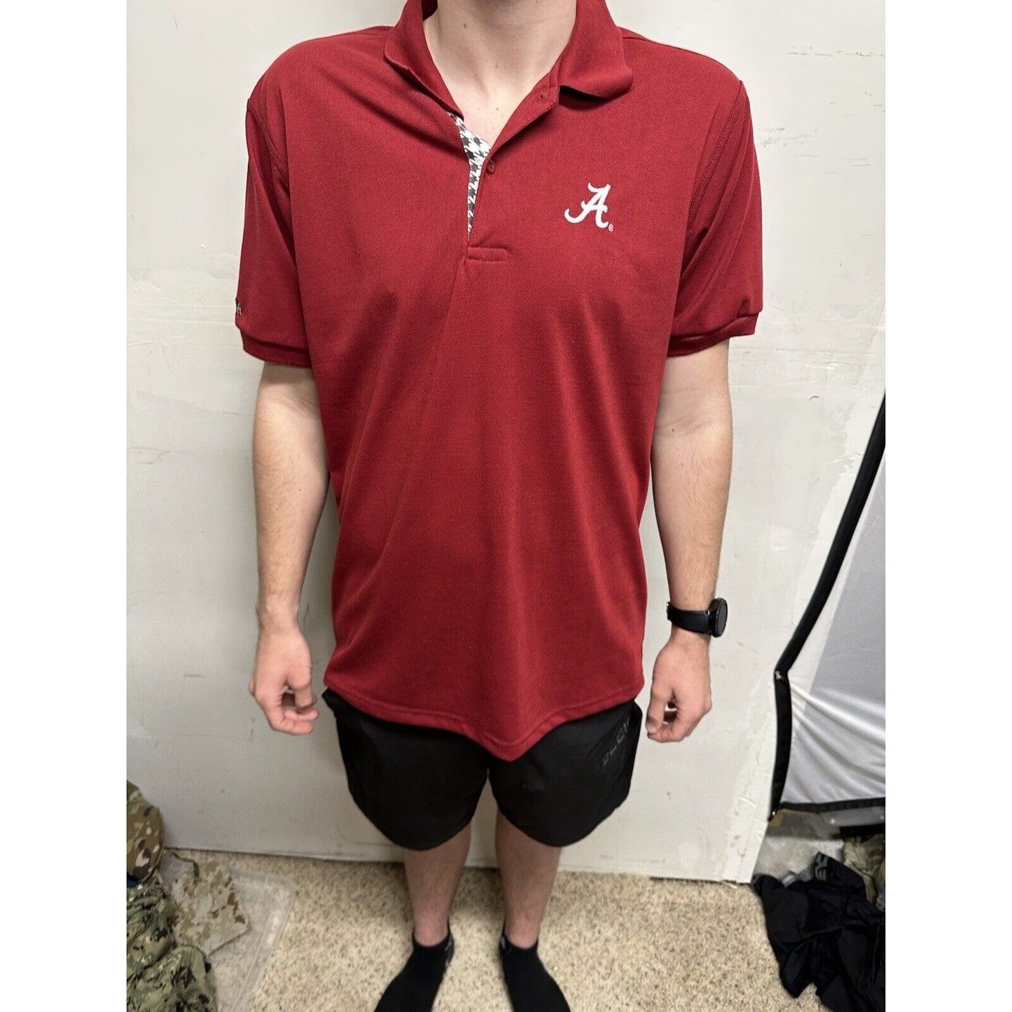 Men’s Medium Alabama Wakefield Built By BAMA CRIMSON tide Polo Shirt