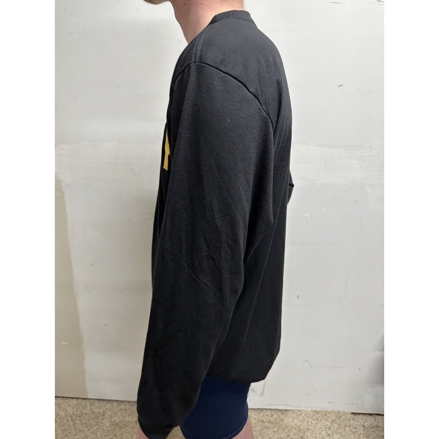 army physical fitness uniform medium long sleeve black poly APFU