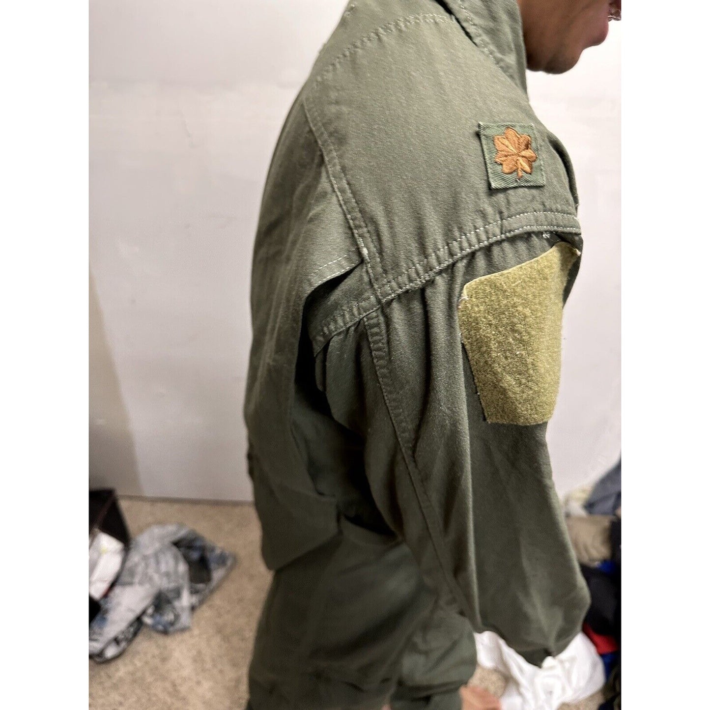 Men’s 42R Summer Fire Resistant USAF Military Uniform Flight Suit Major Rank
