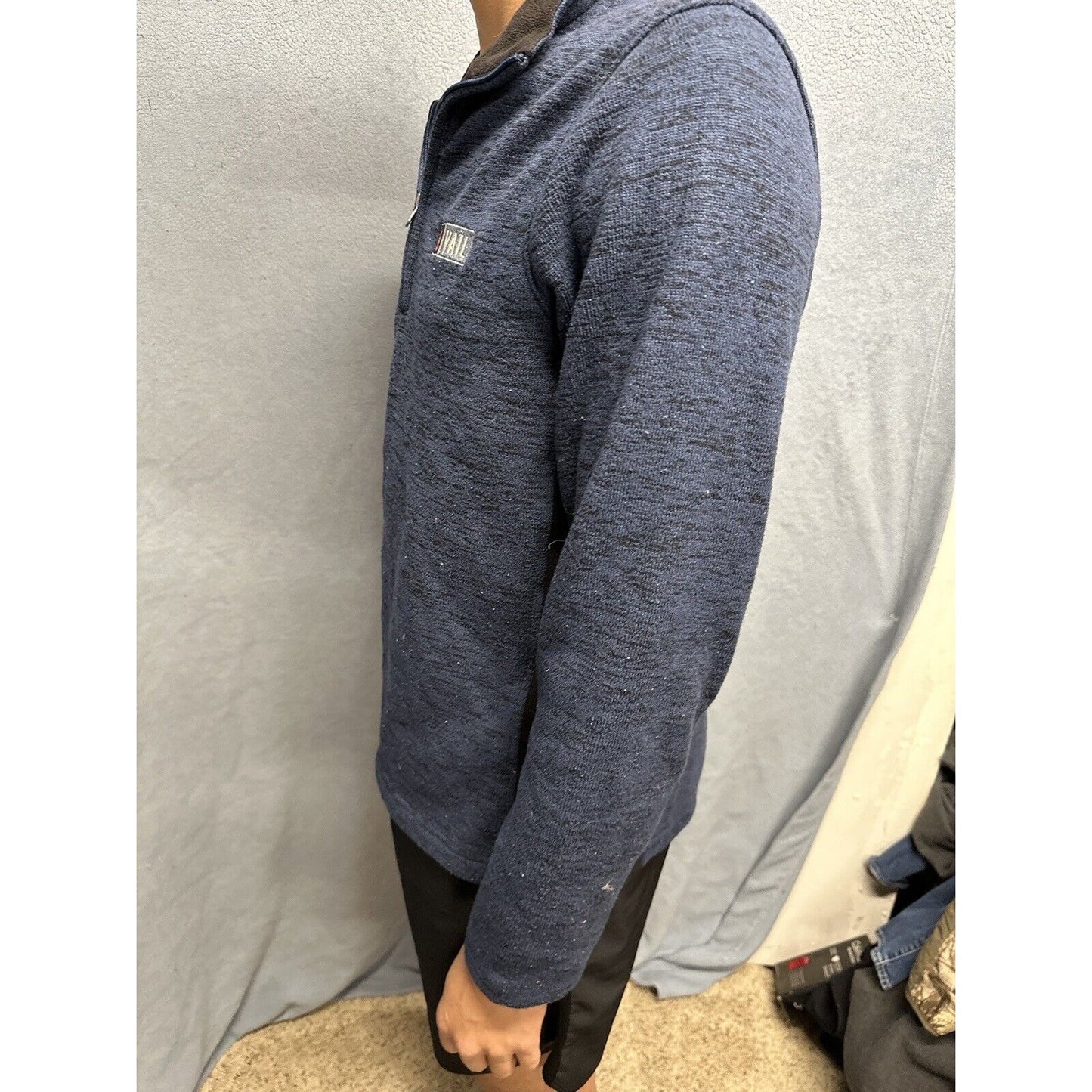 Men’s Blue 1/4 Zip Pullover Colorado Vail Gear For Sports Sweater