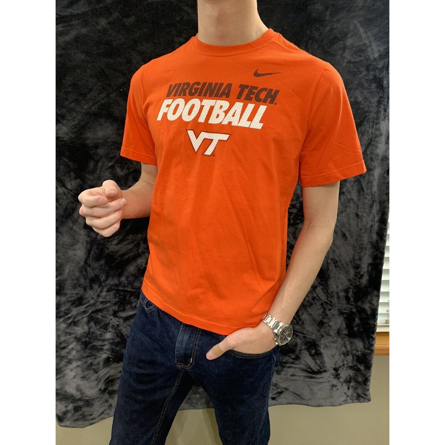 Virginia Tech Football Youth XL T-Shirt Orange