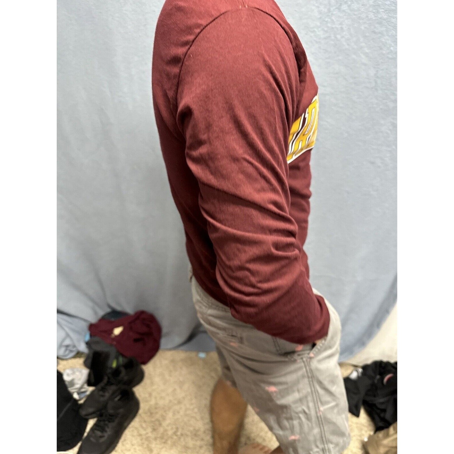 Men’s Maroon Champion Small Arizona Sun Devils Long Sleeve Shirt