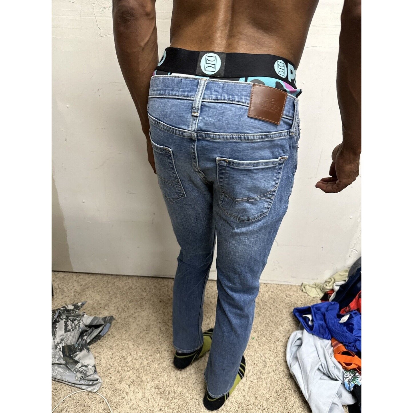 Men’s Hollister 31 X 32 Skinny Fit Advanced Stretch Blue Jeans