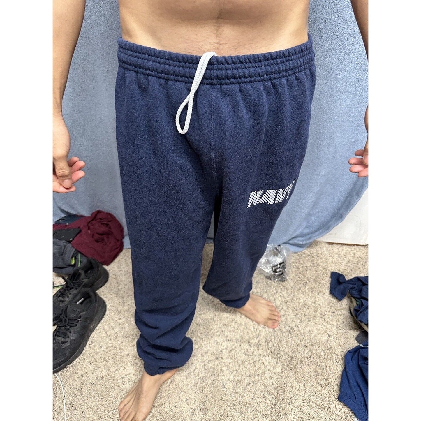 Men’s Navy Blue Medium Authentic US Navy Uniform Pt Sweat Pants