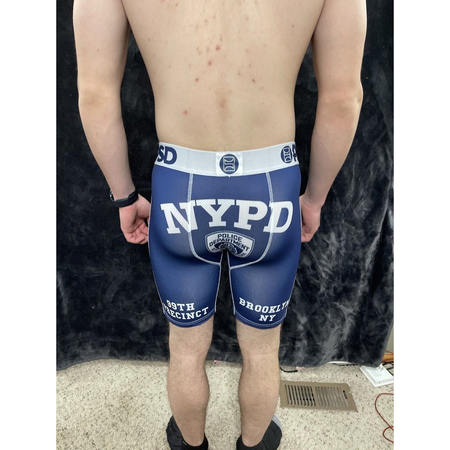 Men’s PSD Large NYPD New York Police Boxer Briefs Blue