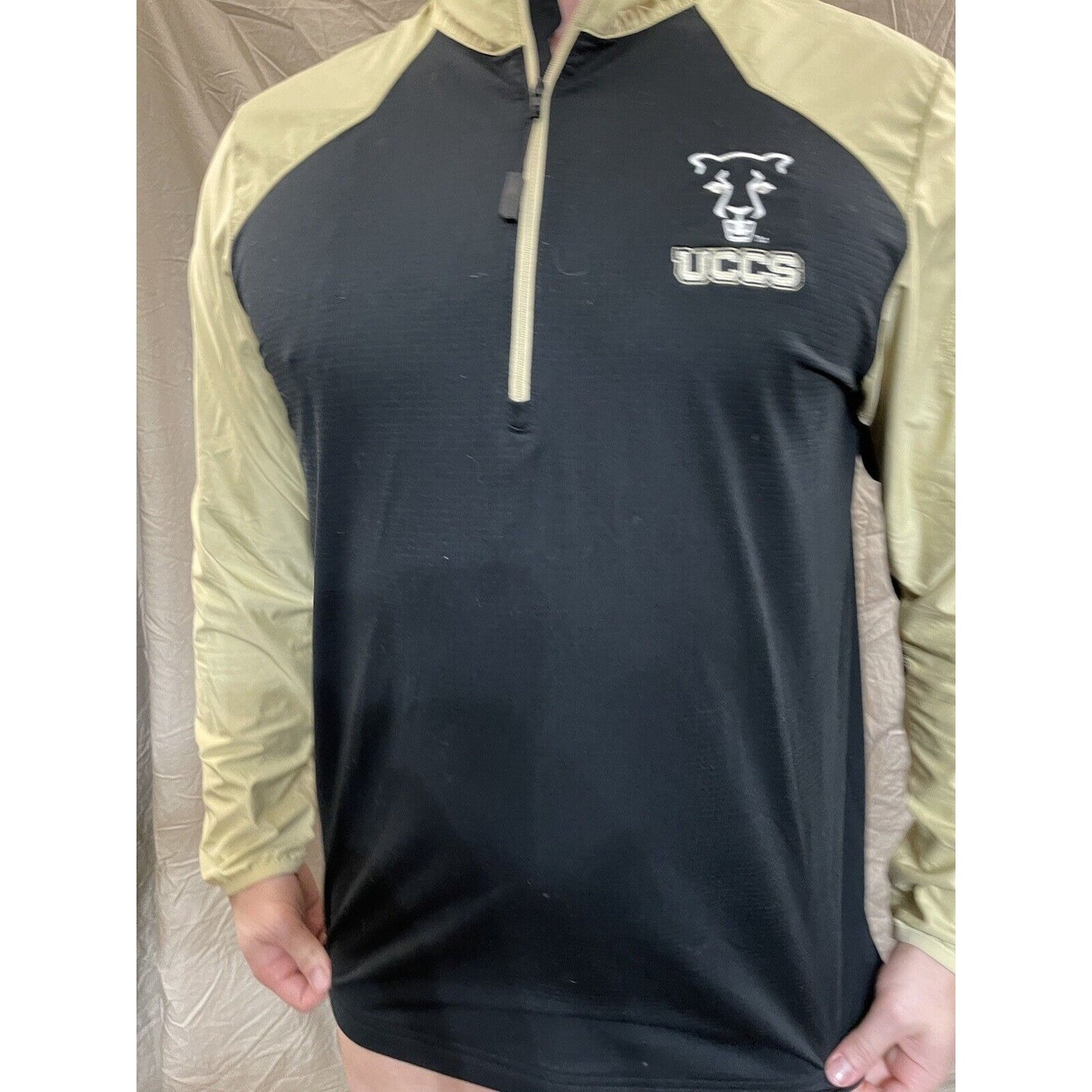 Men's Nike Dri Fit UCCS Colorado Springs Medium quarter zip windbreaker jacket