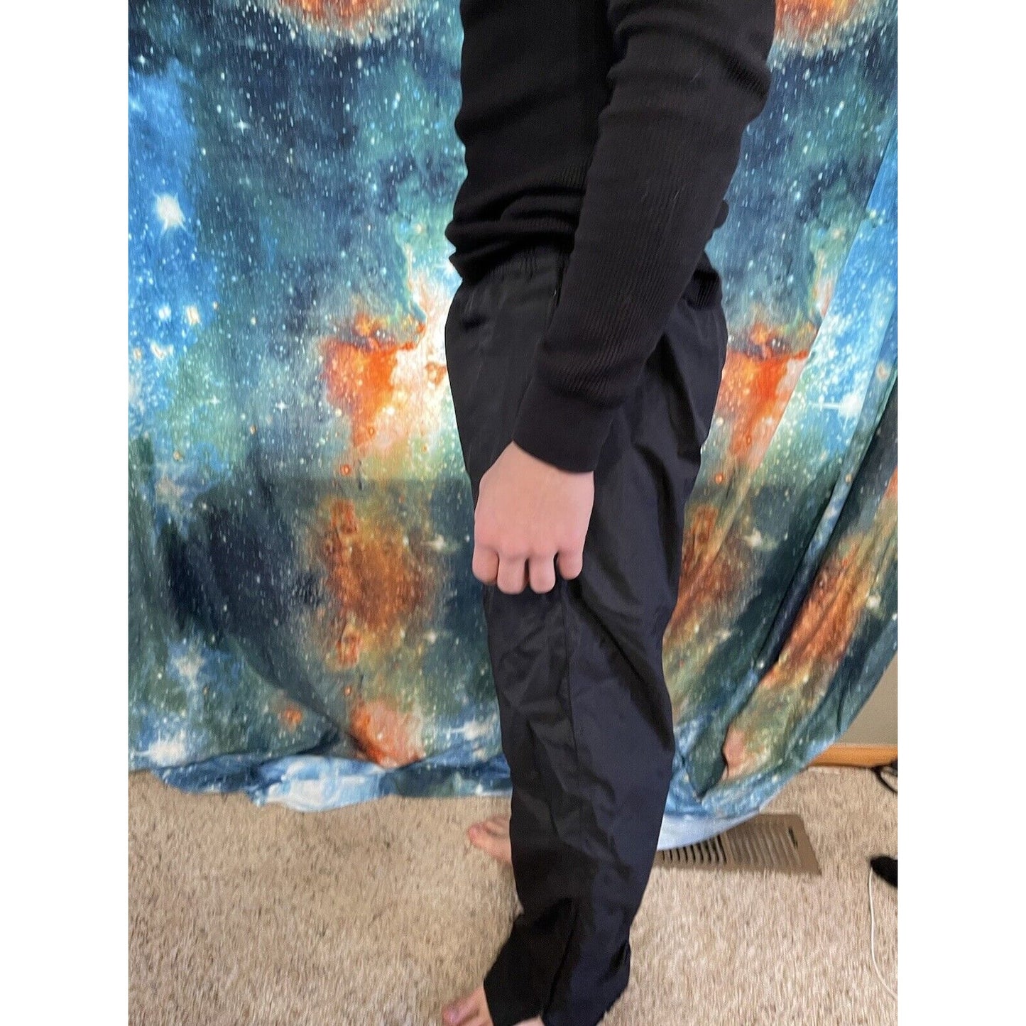 Men’s black champion medium track pants workout pants