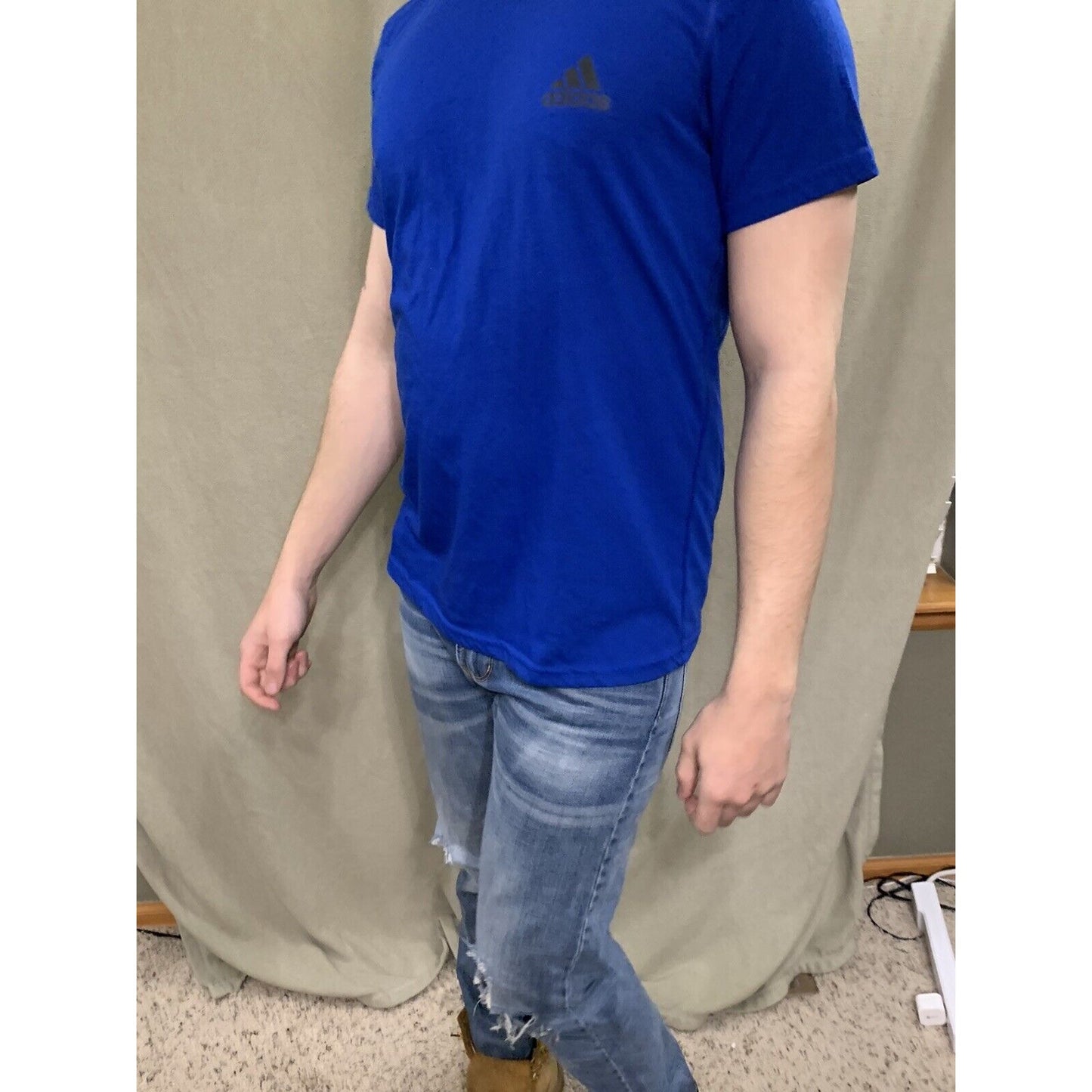 ADIDAS MEN'S ULTIMATE TEE SIZE M SHIRT BLUE