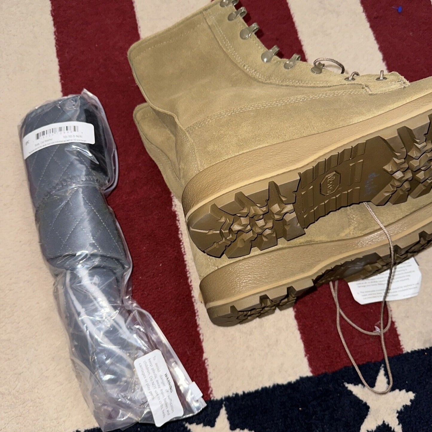 Men’s Coyote Brown Military Boots Altama 10.5 Removable Cold Weather Inserts