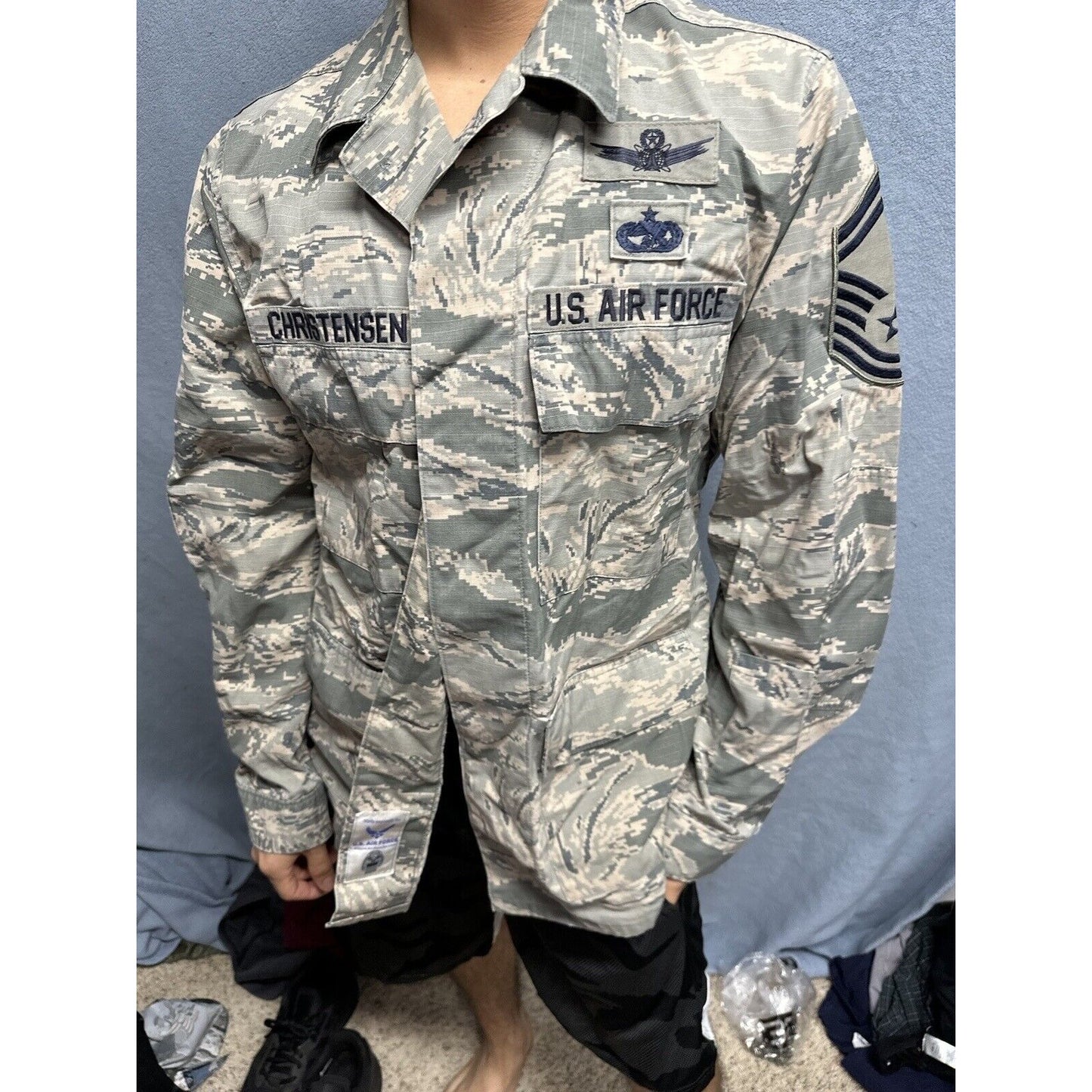 Men’s Abu Airman Battle Uniform Air Force Top Blouse 40R USAF