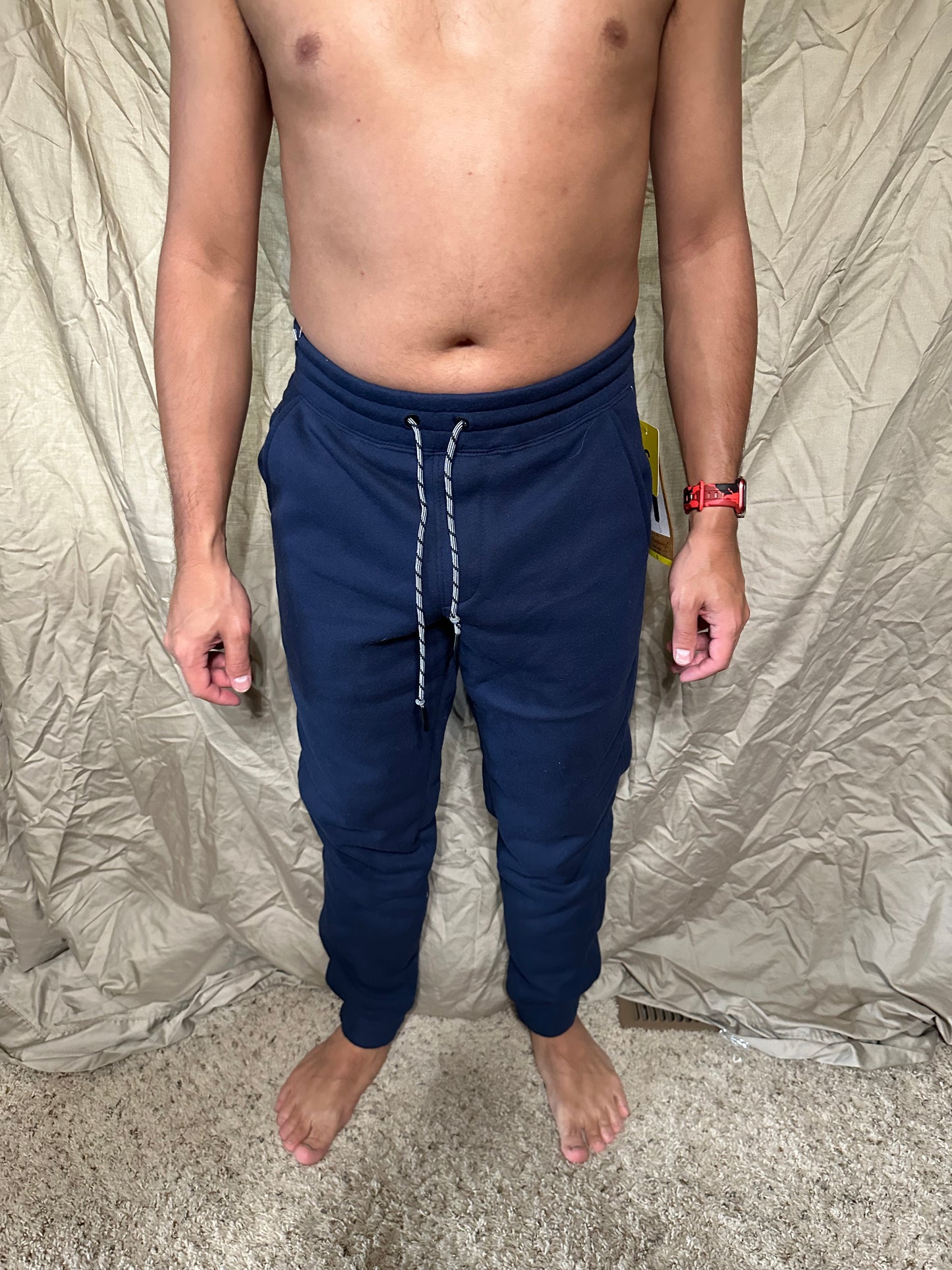 Men’s small navy blue weatherproof vintage rimrock jogger fleece lined sweat pants new with tags