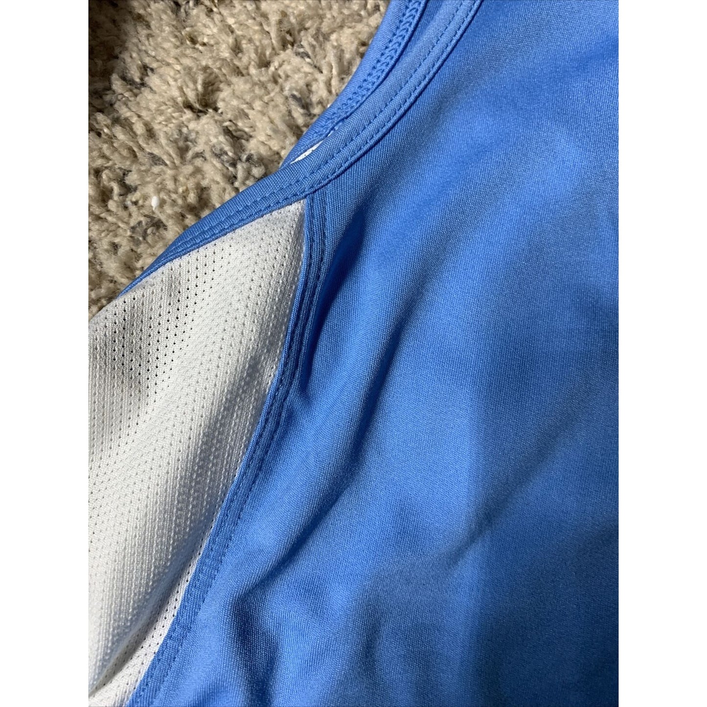 Champion Blue/White Tank Top Singlet Running Workout Mens Activewear XL