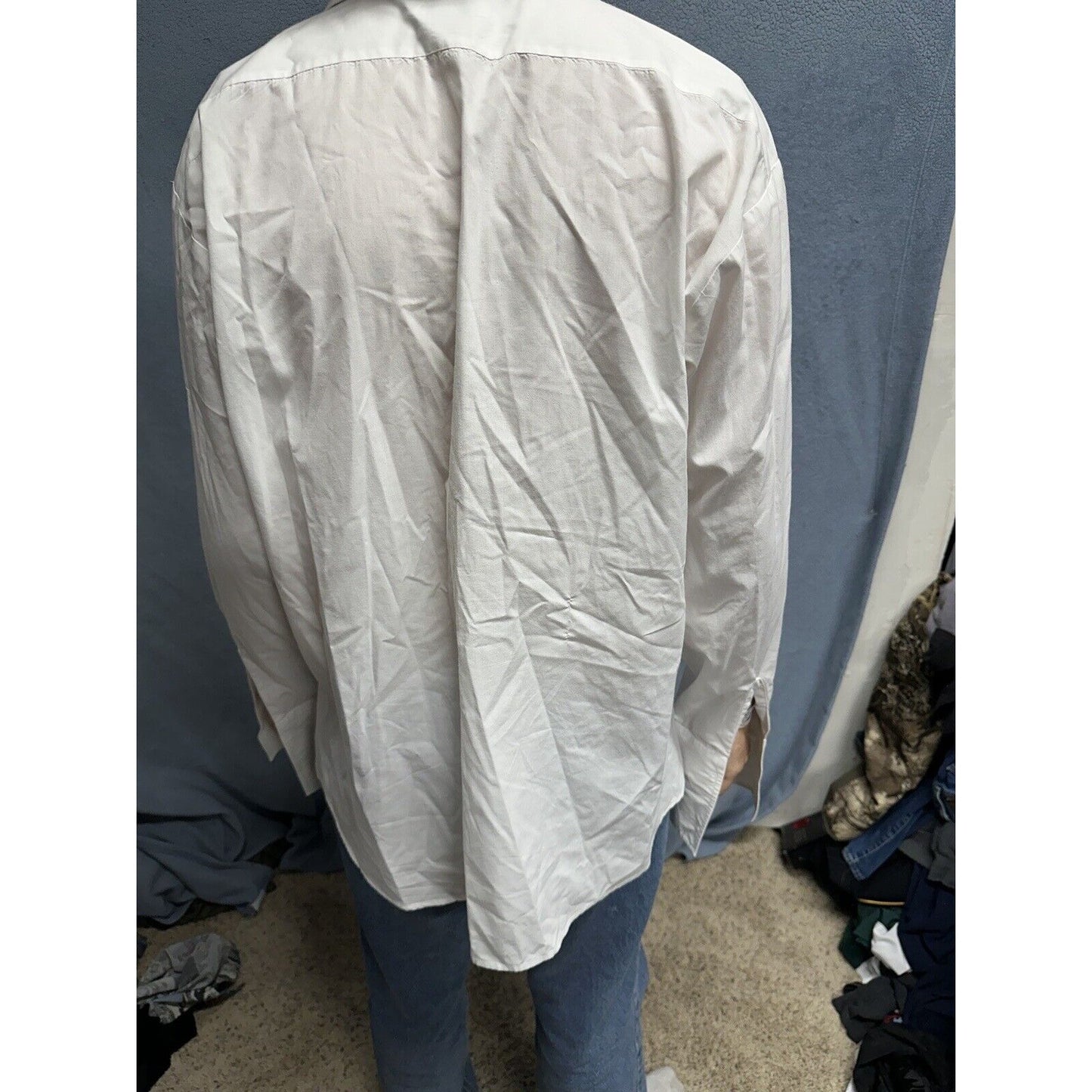 Air Force White Mess Dress Aetna Shirt 17 / 35 Long Sleeve Uniform