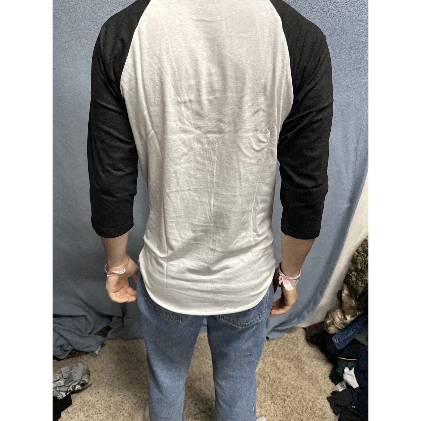 Men’s Black And White Champro Small Baseball Undershirt Jersey