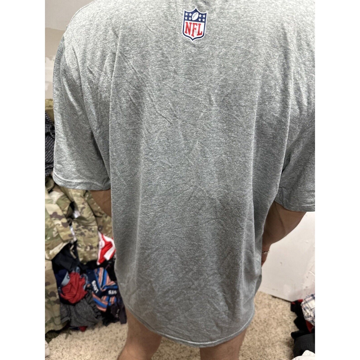 Men’s Gray NFL On Field XL Nike Dri Fit St Louis Rams Football Shirt
