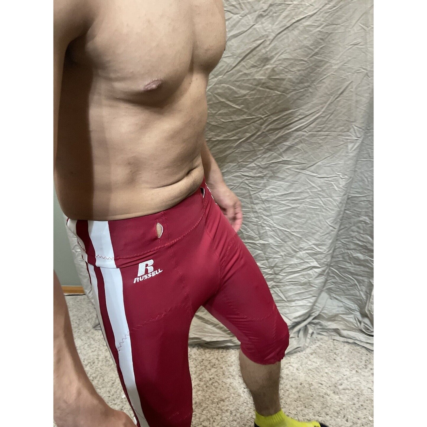 Men's XS Russell Athletic Red Football Pants Extra Small