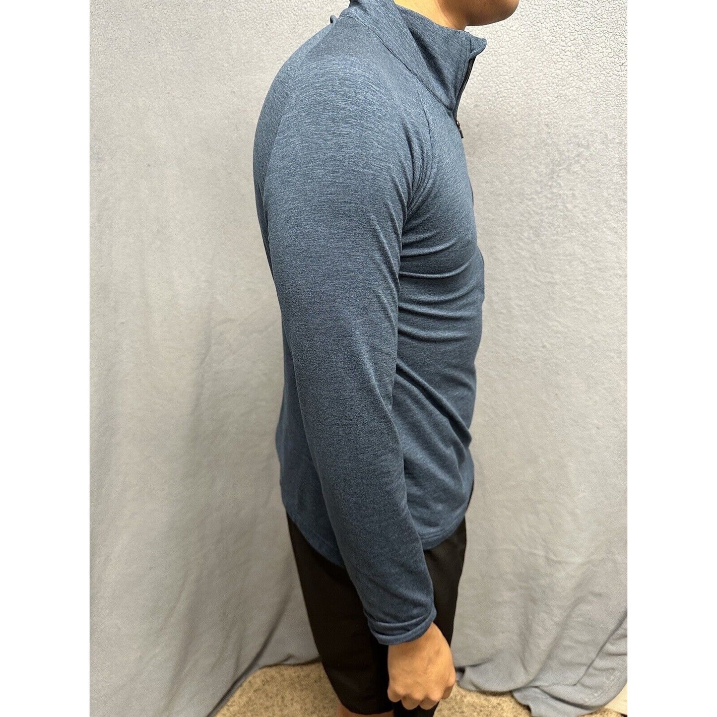 Men’s Blue Medium Weekend Sport Marine Layer 1/4 Zip Pullover Sweater