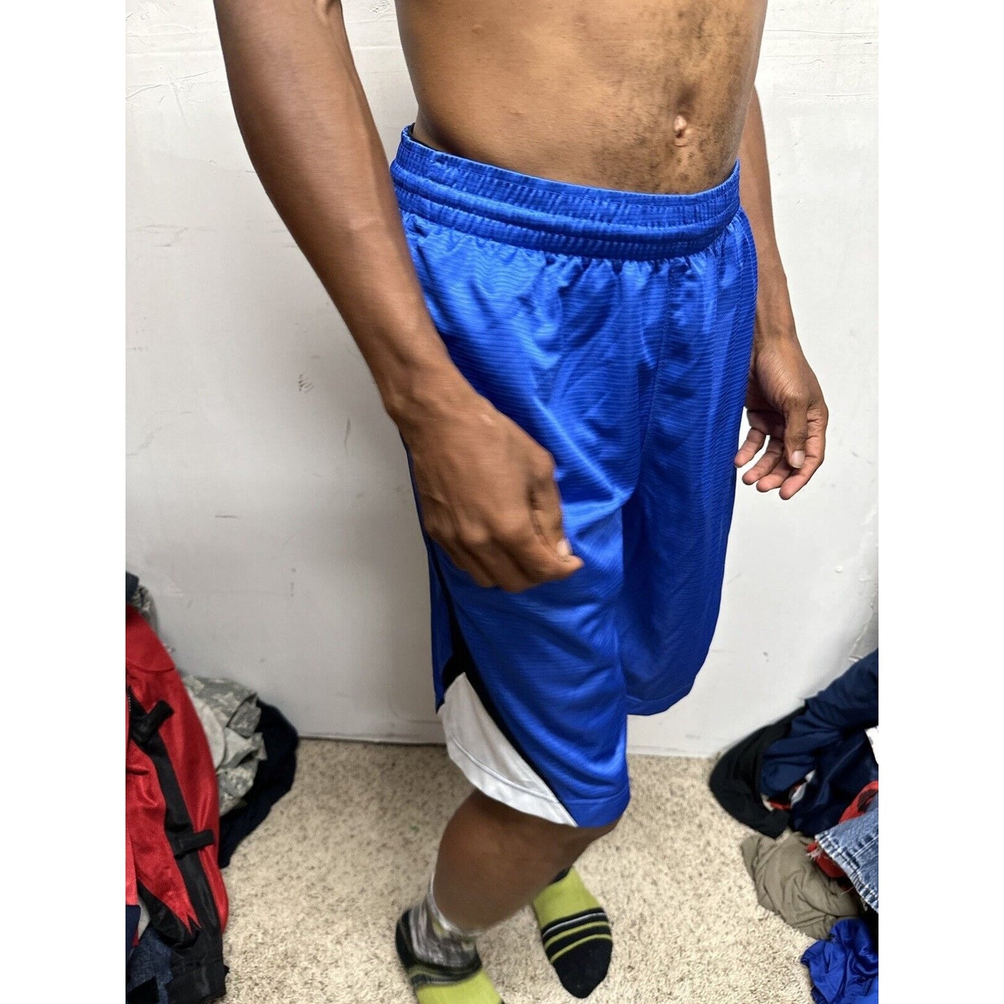 Men’s Blue Nike Basketball Medium Shorts With Pockets