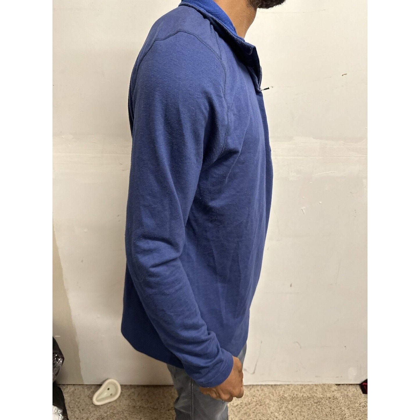 Men’s Swiss Tech Blue Medium 1/4 Zip Pullover Jacket