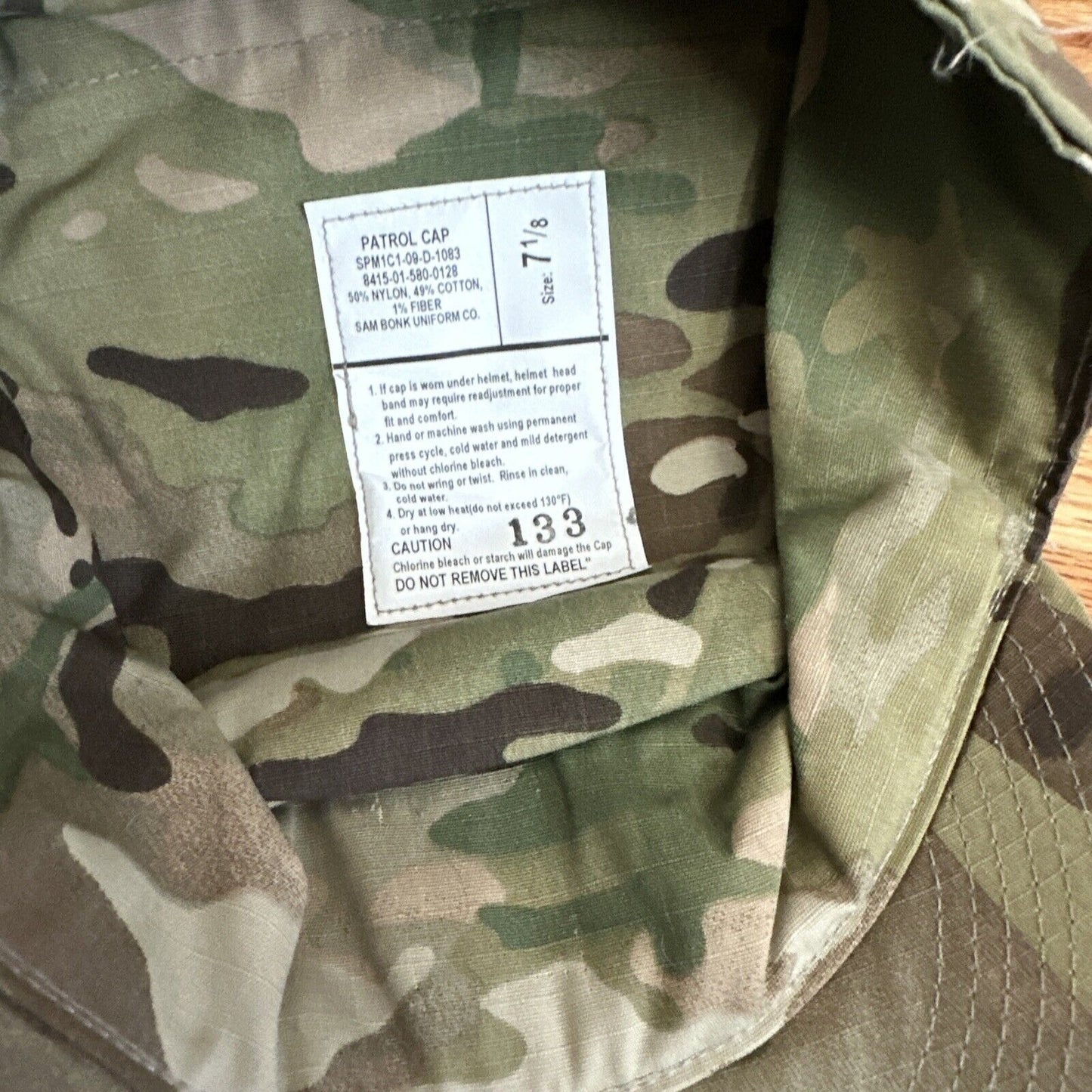 Men’s Ocp Cap Patrol Cap Hat Cover Army USSF USAF 7 1/8