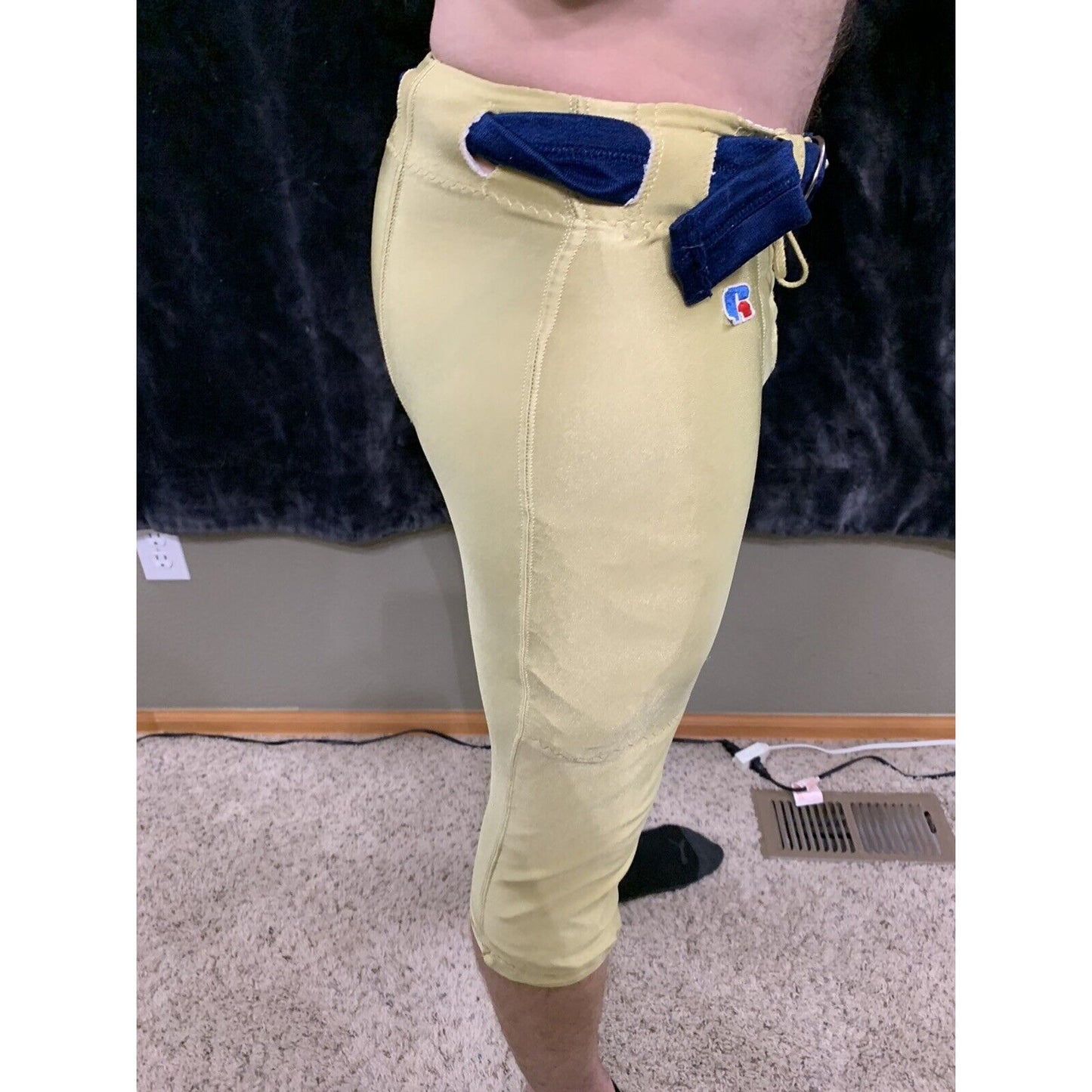 “ET” Football Pants Gold Russell Athletic Size 36