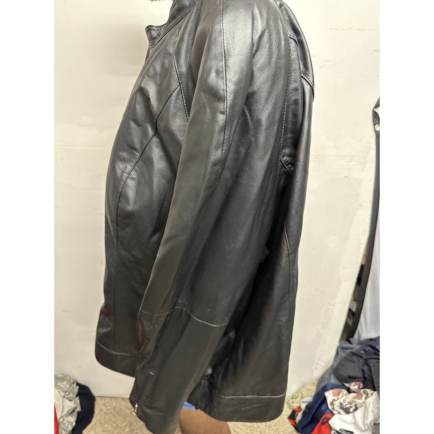 Black JL Studio Jessica London 34w Leather Jacket Black