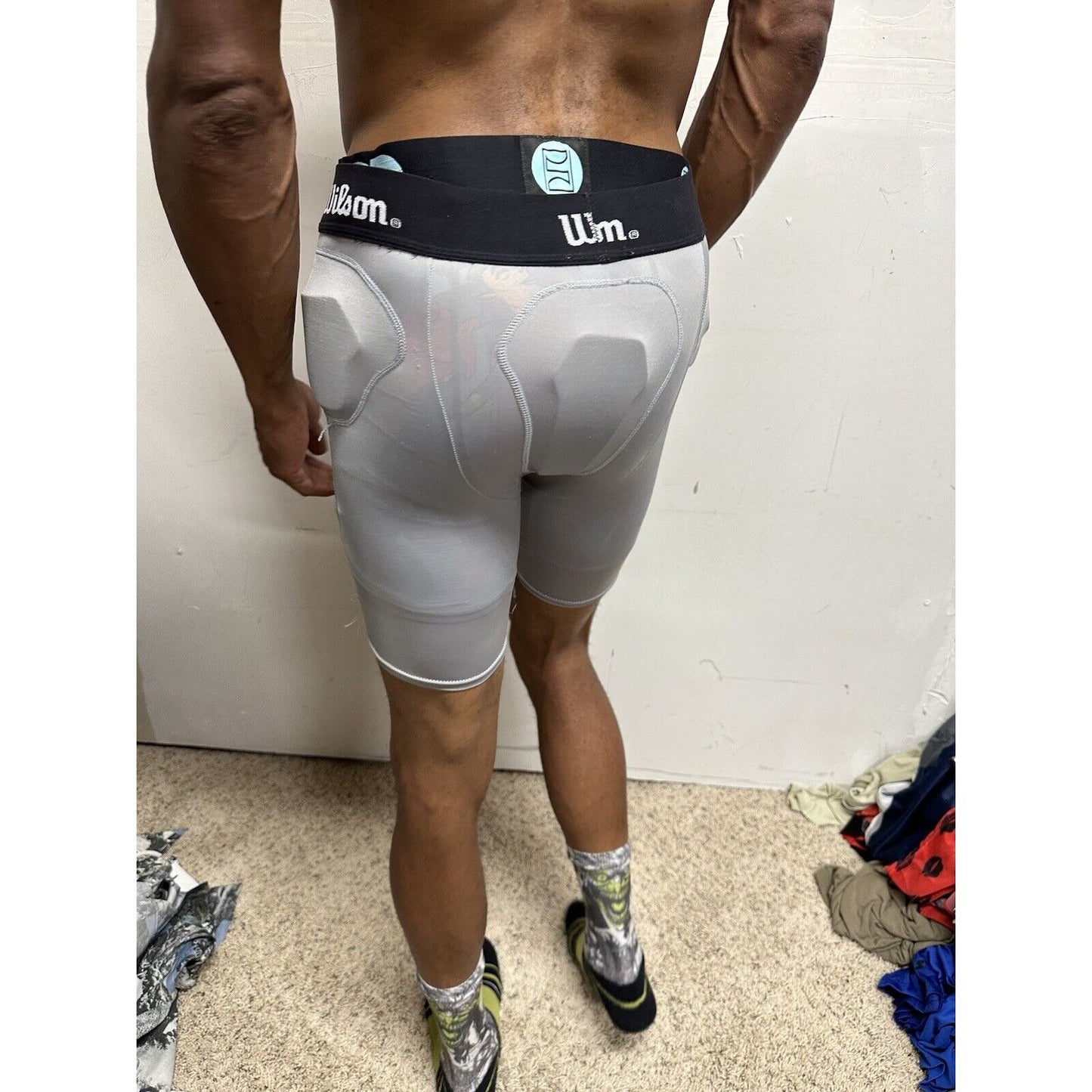 Boy’s Wilson Youth Small Gray Football Girdle Woth Pads