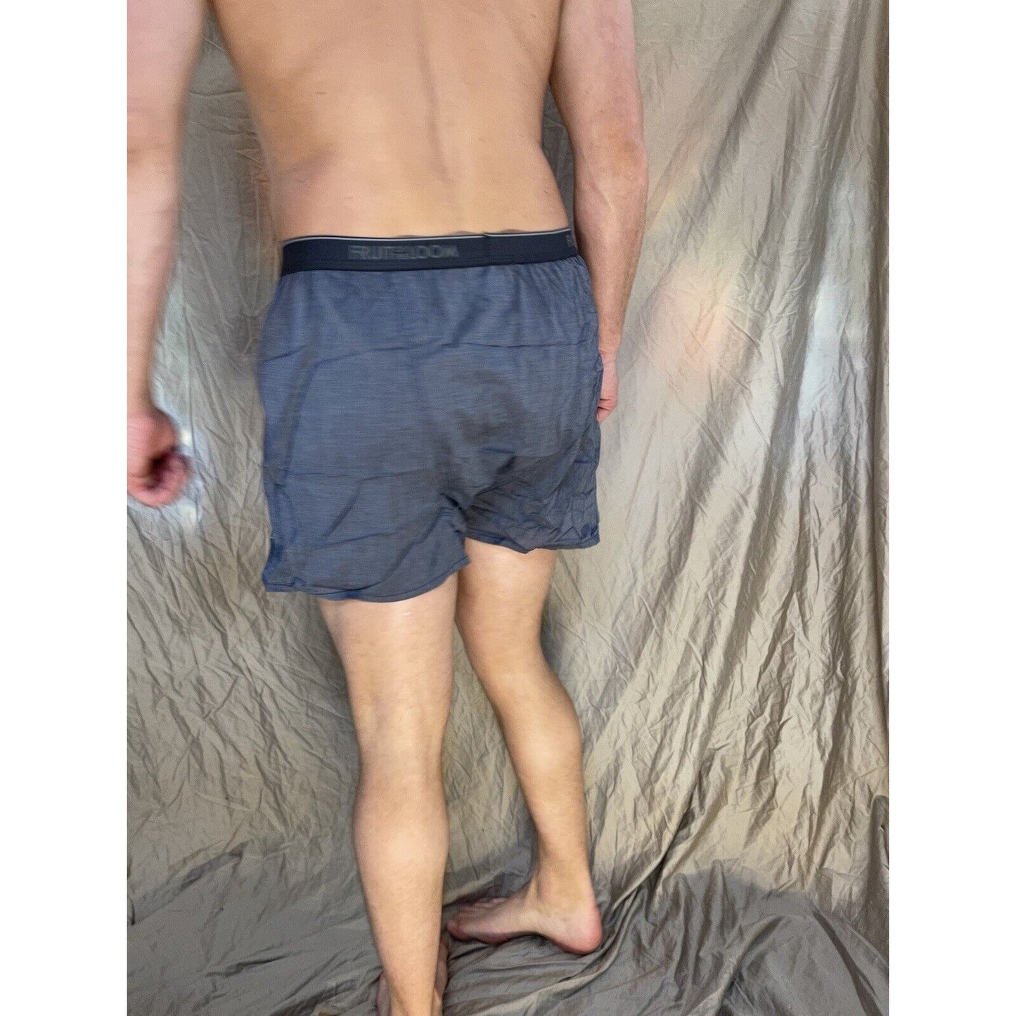 men's fruit of the loom Steel blue boxer shorts Size Small
