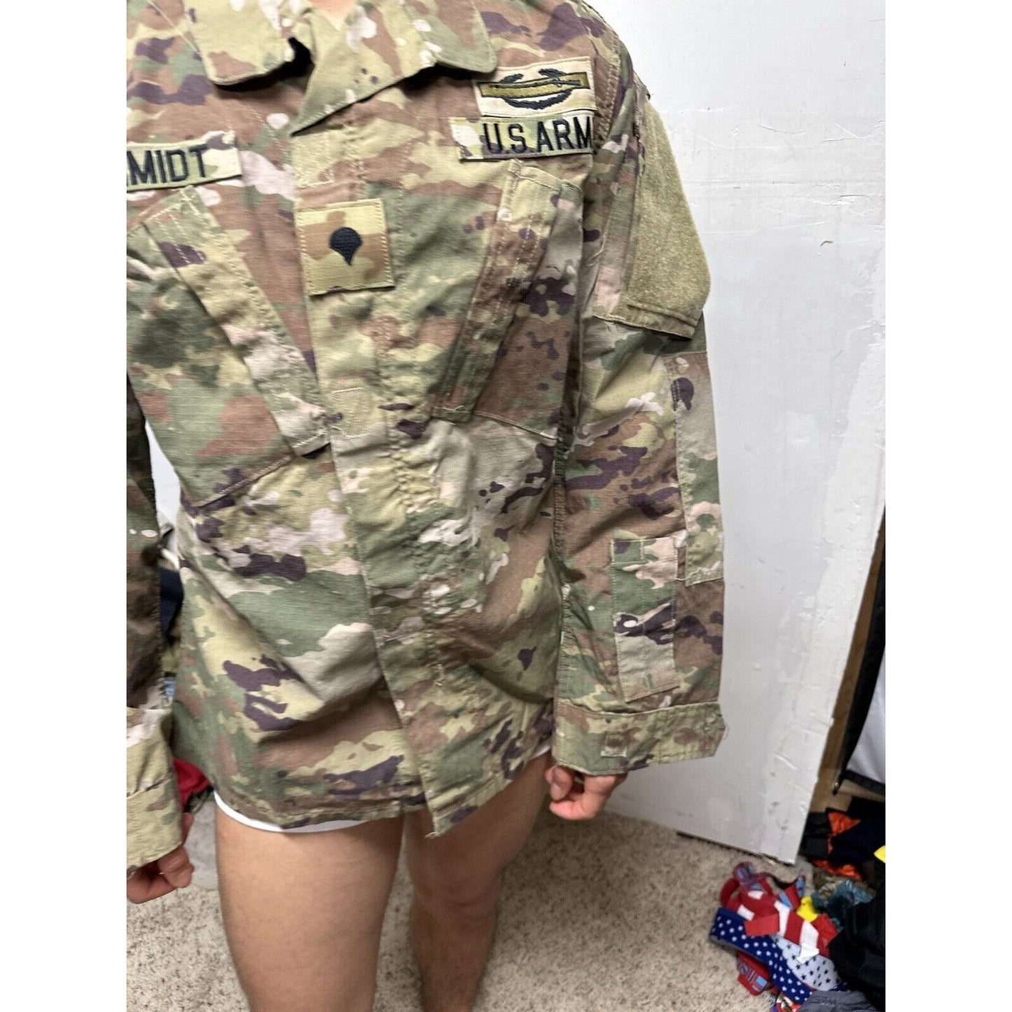 Men’s Ocp Top Specialist Rank Medium Regular Flame Resistant Army Combat Blouse