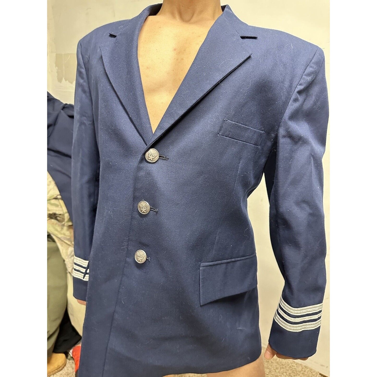 Men’s Patriot Poly Wool American Craftsman 44 Regular Military Uniform Coat