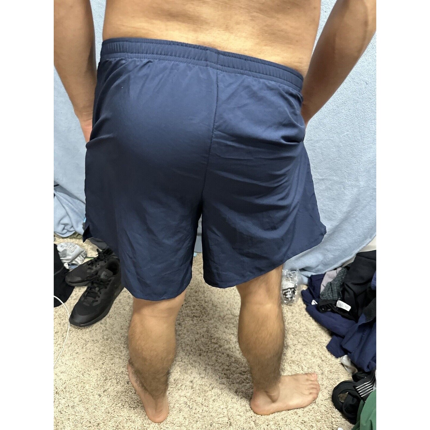 Men’s New Balance Medium Navy Uniform Pt Shorts Blue