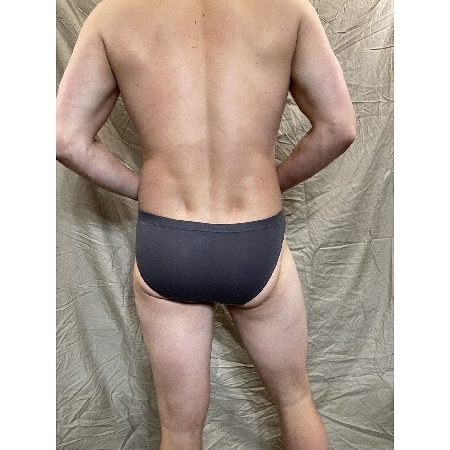 men's reebok small dark gray briefs athletic cut New And Unworn