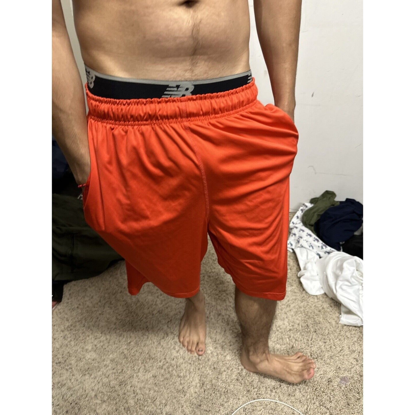 Men’s Red Nike Large Dri-fit With Pockets Athletic Shorts