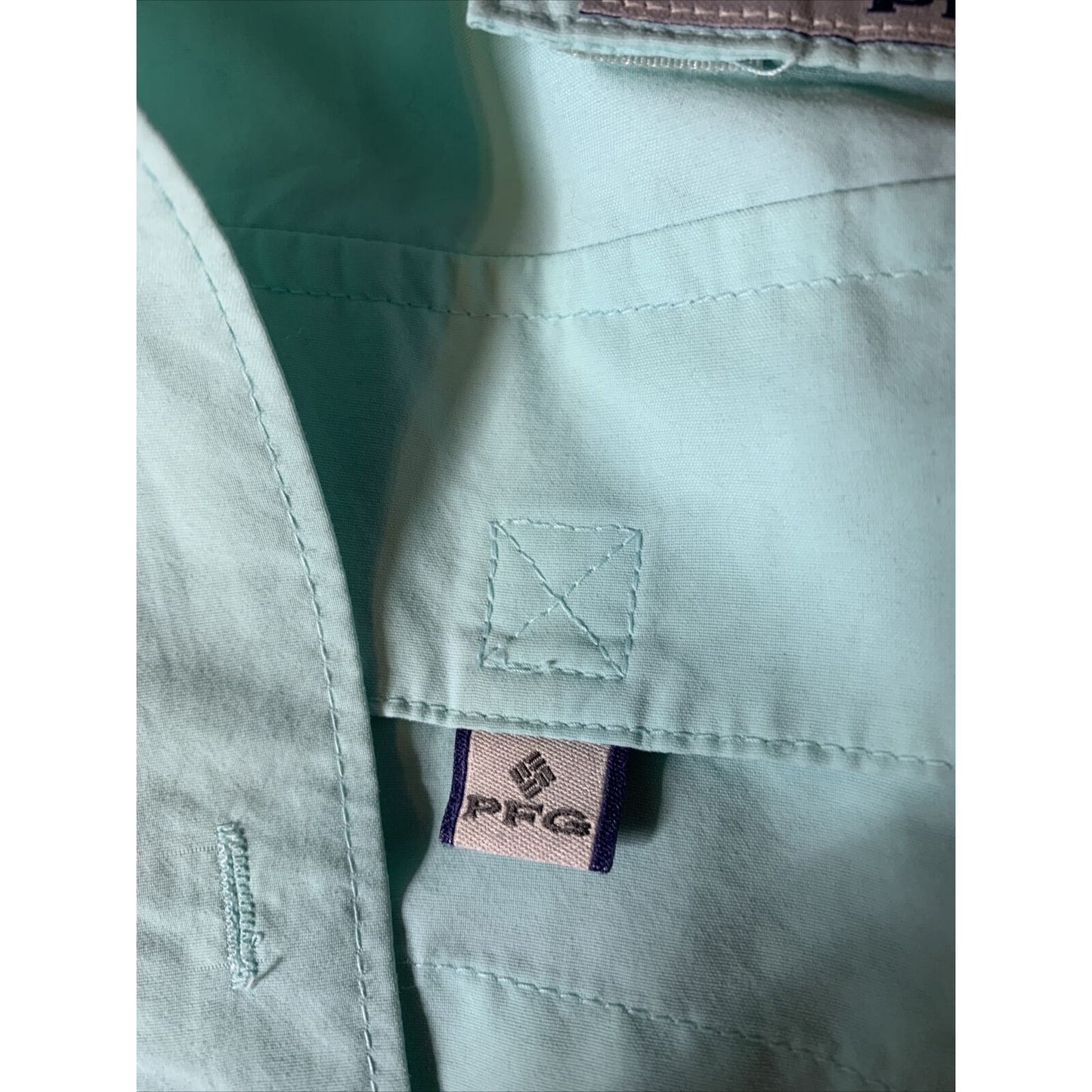 Columbia PFG Mens XXL Long Sleeve Button Up Nylon Polyester Fishing Pocket Shirt