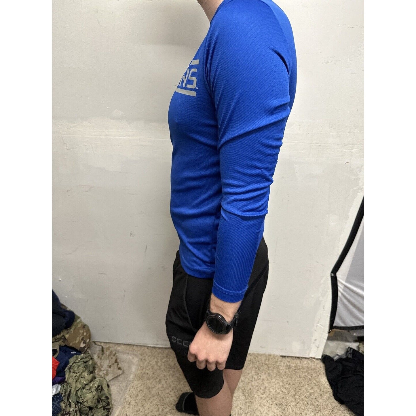 Men’s Blue USAFA Small Falcons Long Sleeve Air Force Pullover Shirt