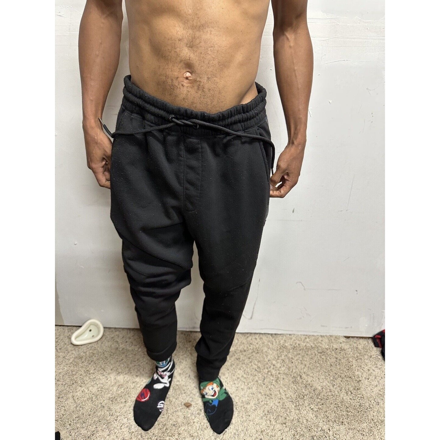 Men’s RBX Black Large With Camo Sweat Pants With Pockets