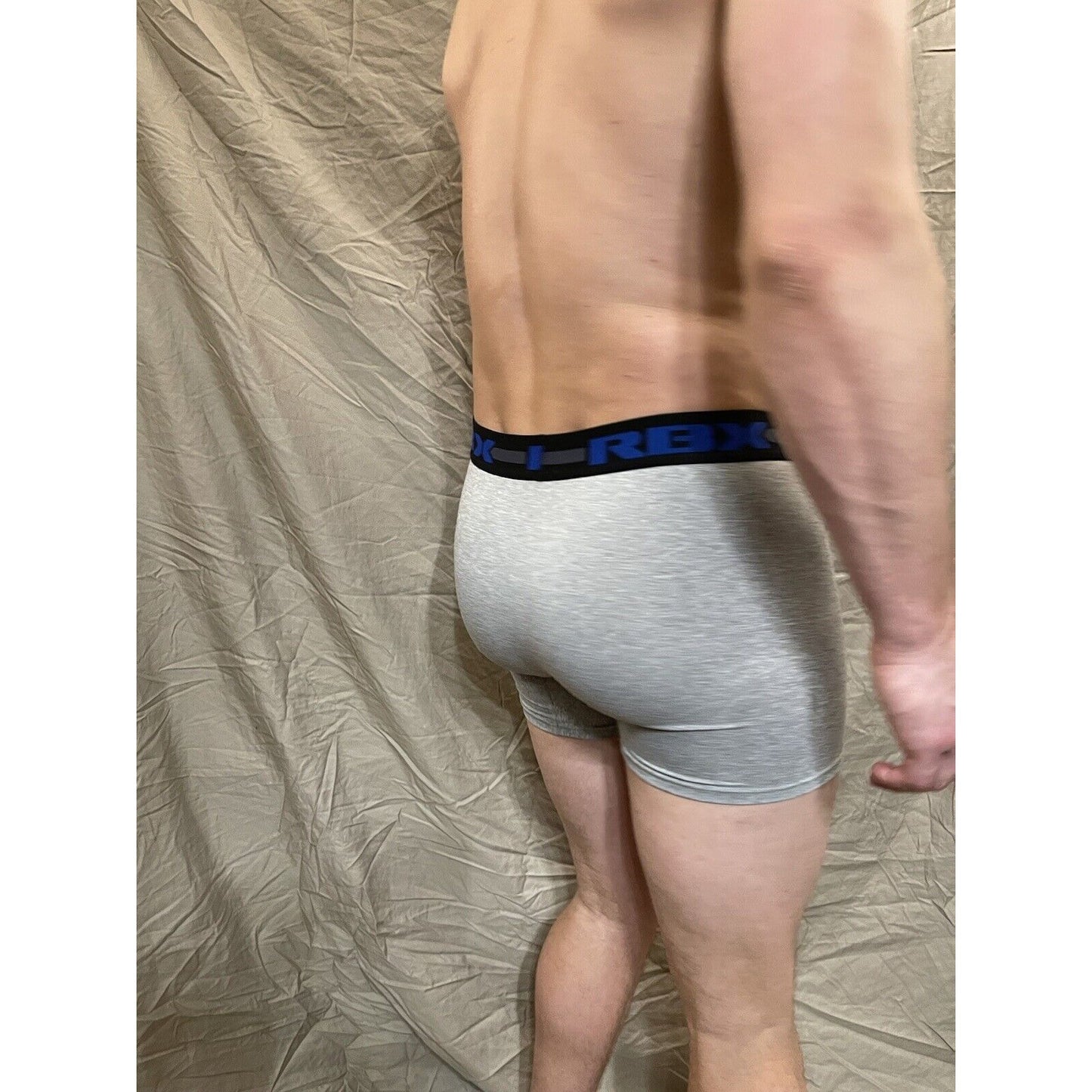 Men's RBX active gray compression shorts medium
