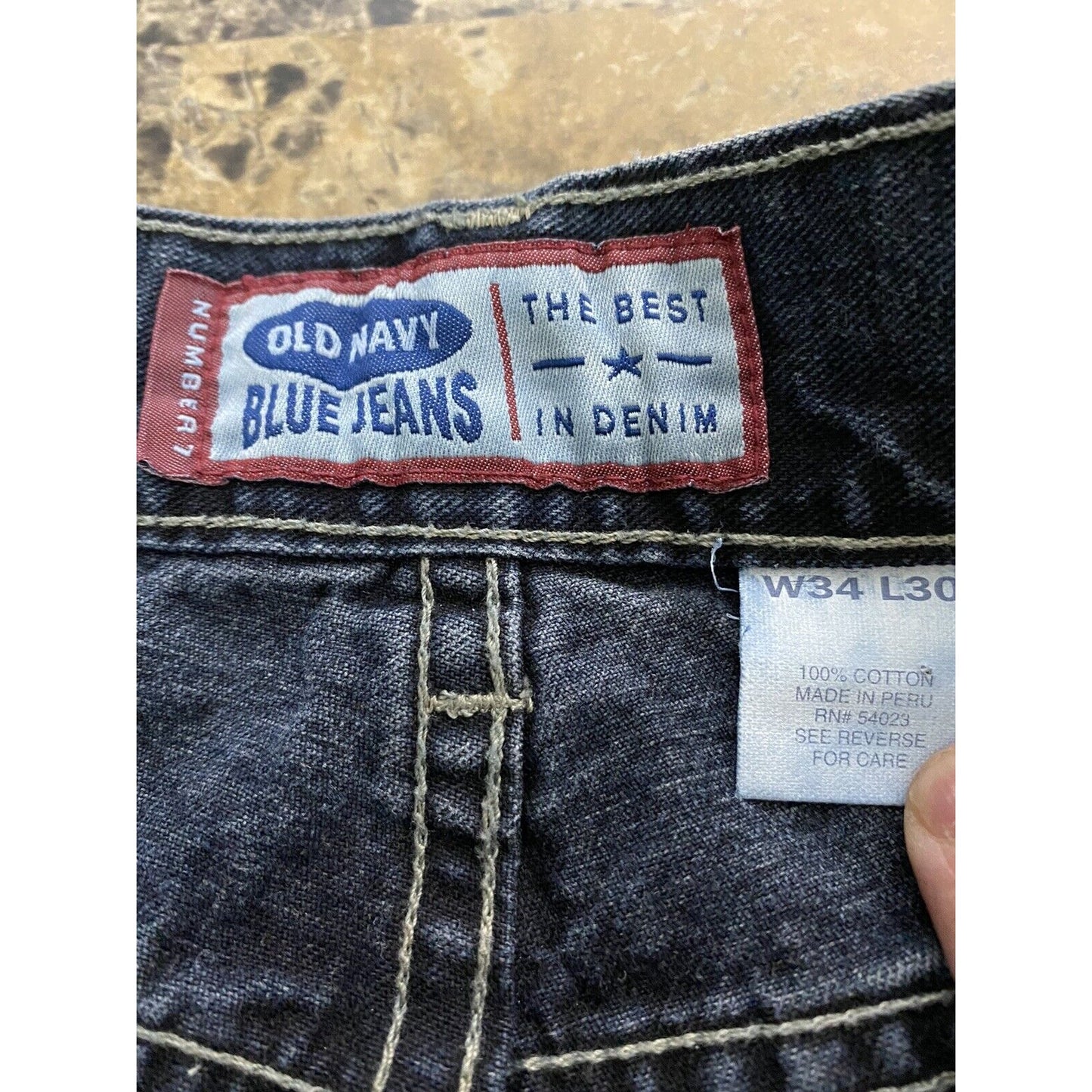 Old Navy Blue Jeans Straight Leg Fit Men’s 34X30