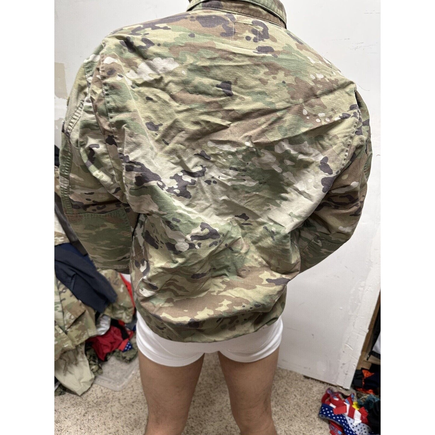 Men’s Ocp Army Combat Uniform Large Long Top Blouse Space Force
