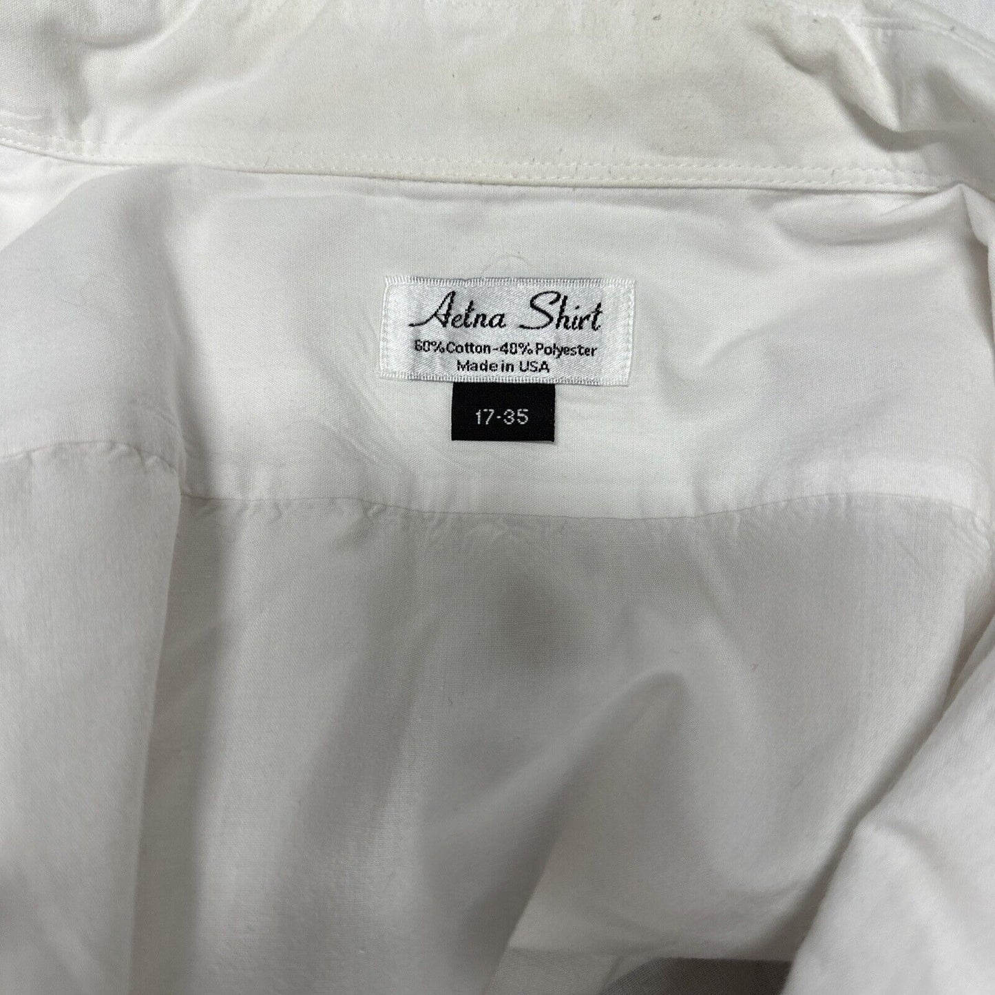 Air Force White Mess Dress Aetna Shirt 17 / 35 Long Sleeve Uniform