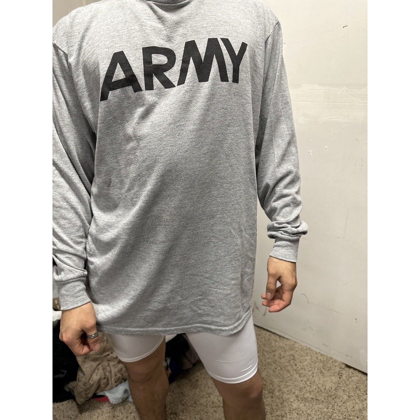 Men’s Long Sleeve Army Soffe Dri Release XL Pt Uniform Shirt Long Sleeves
